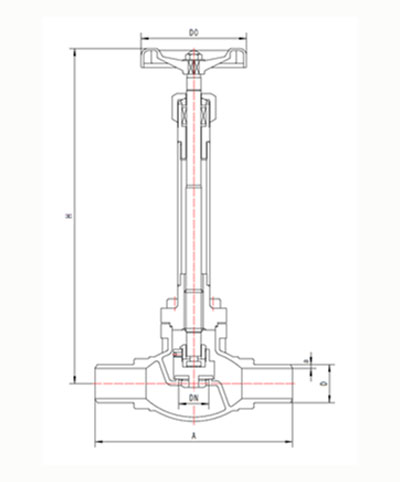 DJ61F-300LB低温长轴截止阀（SW）