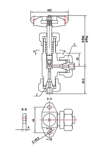 J94W-250T/P角式仪表阀