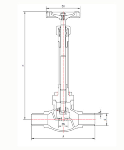 DJ61F-150LB低温长轴截止阀（BW）