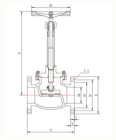 DJ41F-600LB低温长轴截止阀