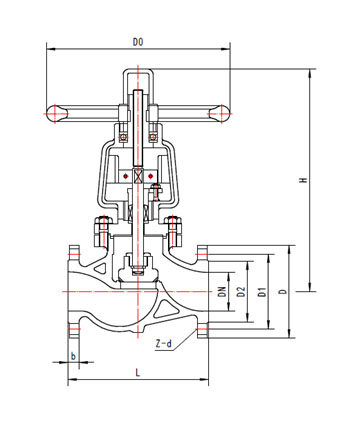 Jy41W-25T氧气管路专用截止阀